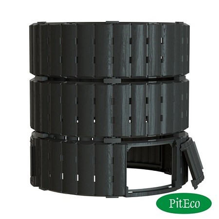 Компостер Piteco 1350л круглый чёрный
